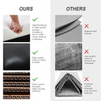 Lot de 2 chaises pivotantes modernes en cuir véritable Demeter pour chambre d'enfant avec garnitures cloutées par HULALA HOME