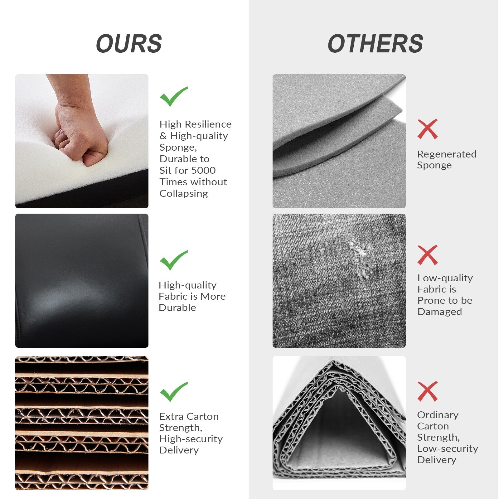 Lot de 2 chaises pivotantes modernes en cuir véritable Demeter pour chambre d'enfant avec garnitures cloutées par HULALA HOME