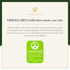 Lot de 2 chaises pivotantes modernes en cuir véritable Demeter pour chambre d'enfant avec garnitures cloutées par HULALA HOME