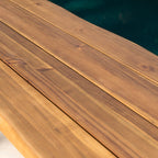 Ensemble de bar industriel d'extérieur en bois Denali 3 pièces par Christopher Knight Home