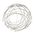 Denine Metal Gold Grande œuvre d'art murale ronde abstraite