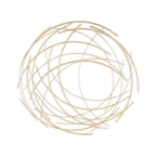 Denine Metal Gold Grande œuvre d'art murale ronde abstraite