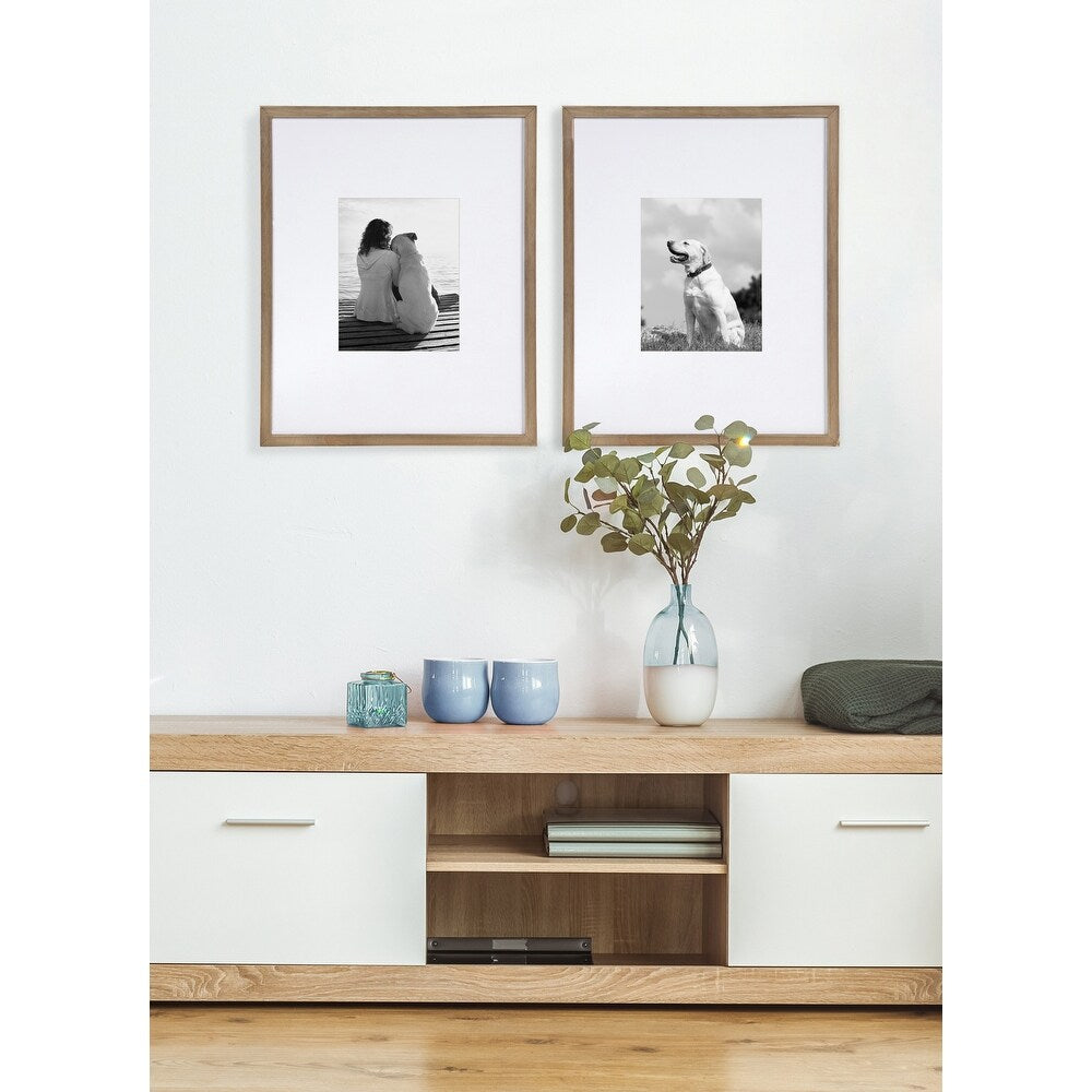Cadre photo mural en bois DesignOvation Gallery, lot de 2