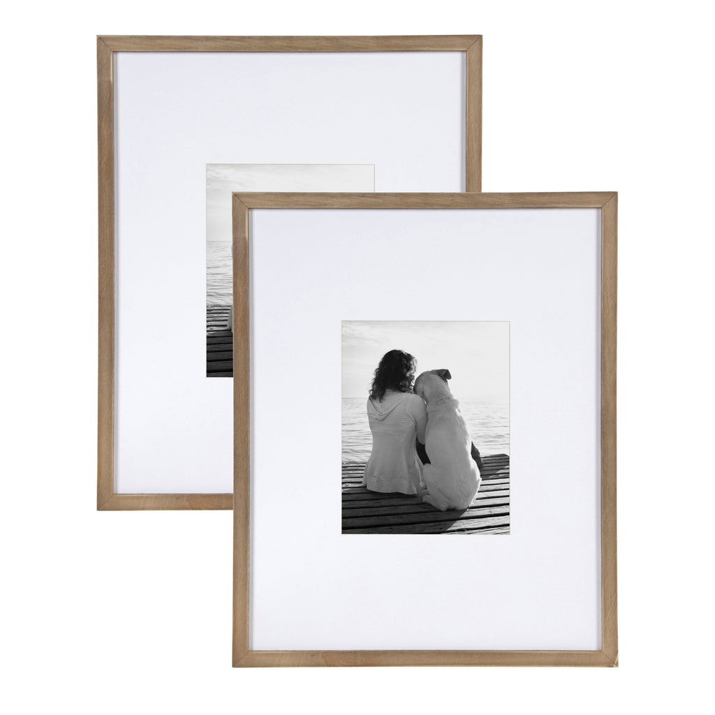 Cadre photo mural en bois DesignOvation Gallery, lot de 2