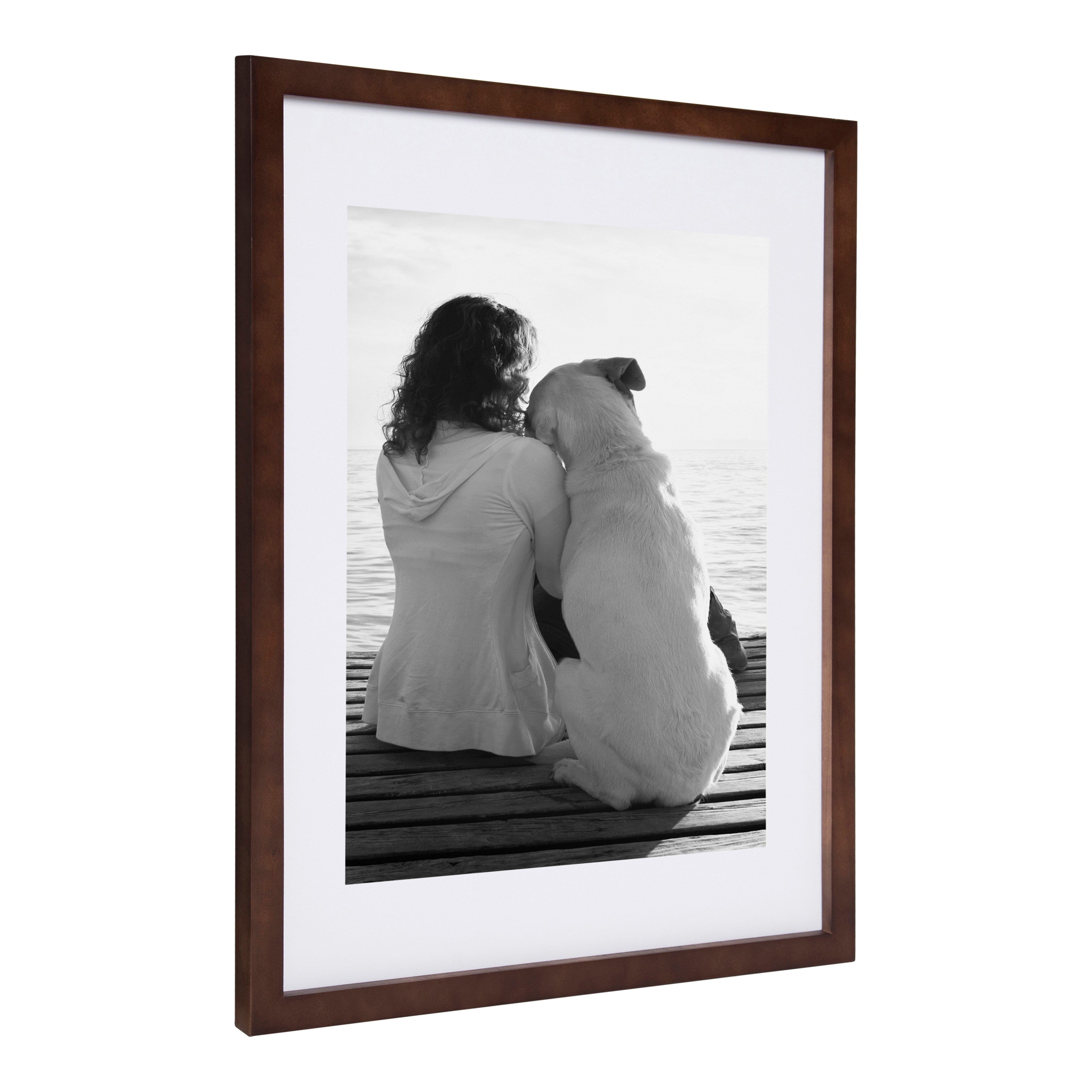 Cadre photo mural en bois DesignOvation Gallery, lot de 2