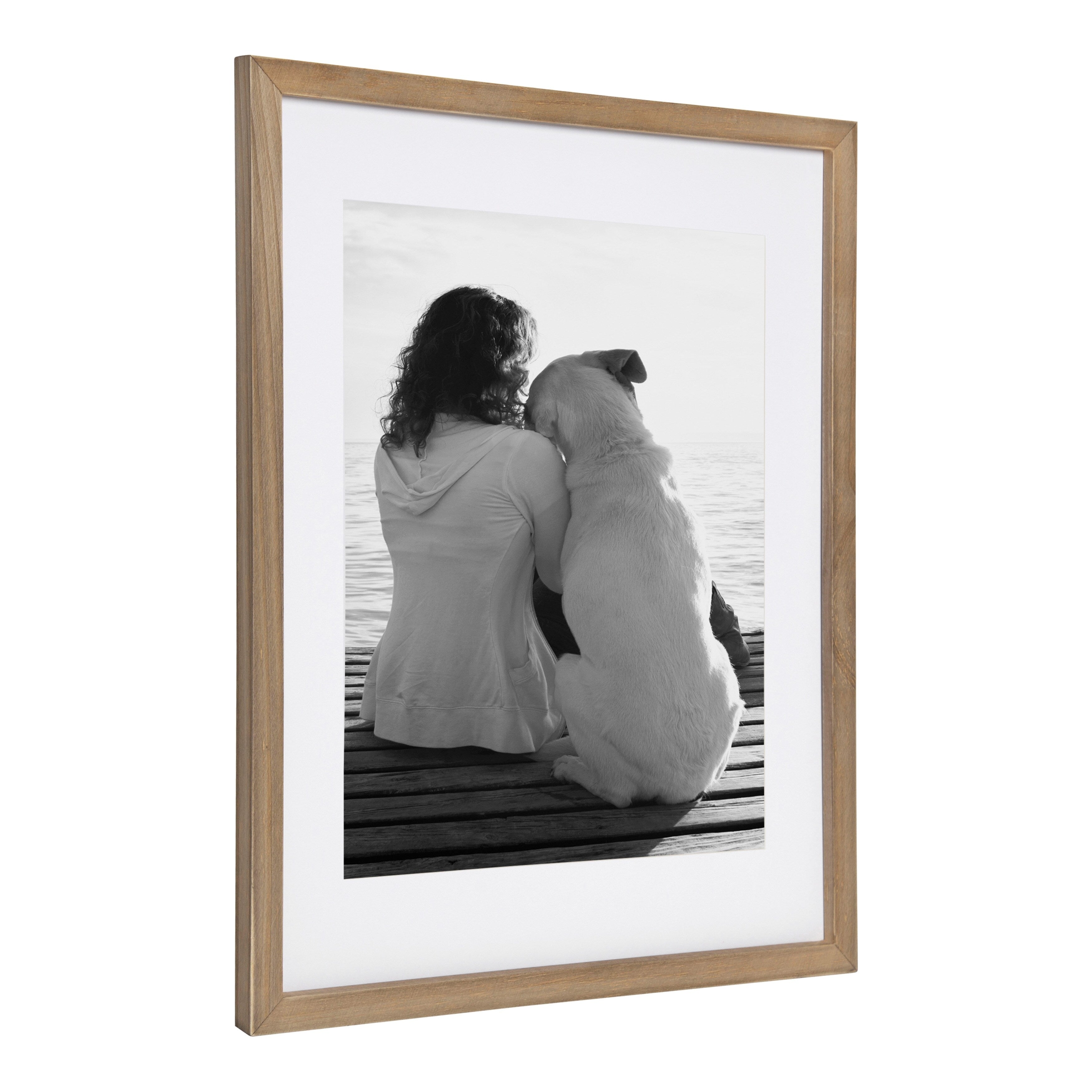 Cadre photo mural en bois DesignOvation Gallery, lot de 2