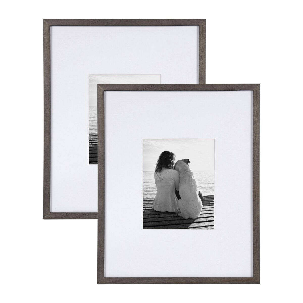 Cadre photo mural en bois DesignOvation Gallery, lot de 2