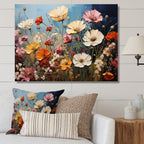 Designart Abstrait Fleurs de Saison Aquarelle I Art Mural Floral Salon