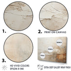 Peinture abstraite Designart beige et marron, fusion de peinture, encadrée, décoration murale pour salon