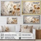 Impression sur toile encadrée Designart Beige Botanical Impressions III Abstract Botanicals