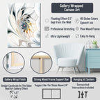 Impression sur toile abstraite Designart Board Stained, ensemble de 2 pièces