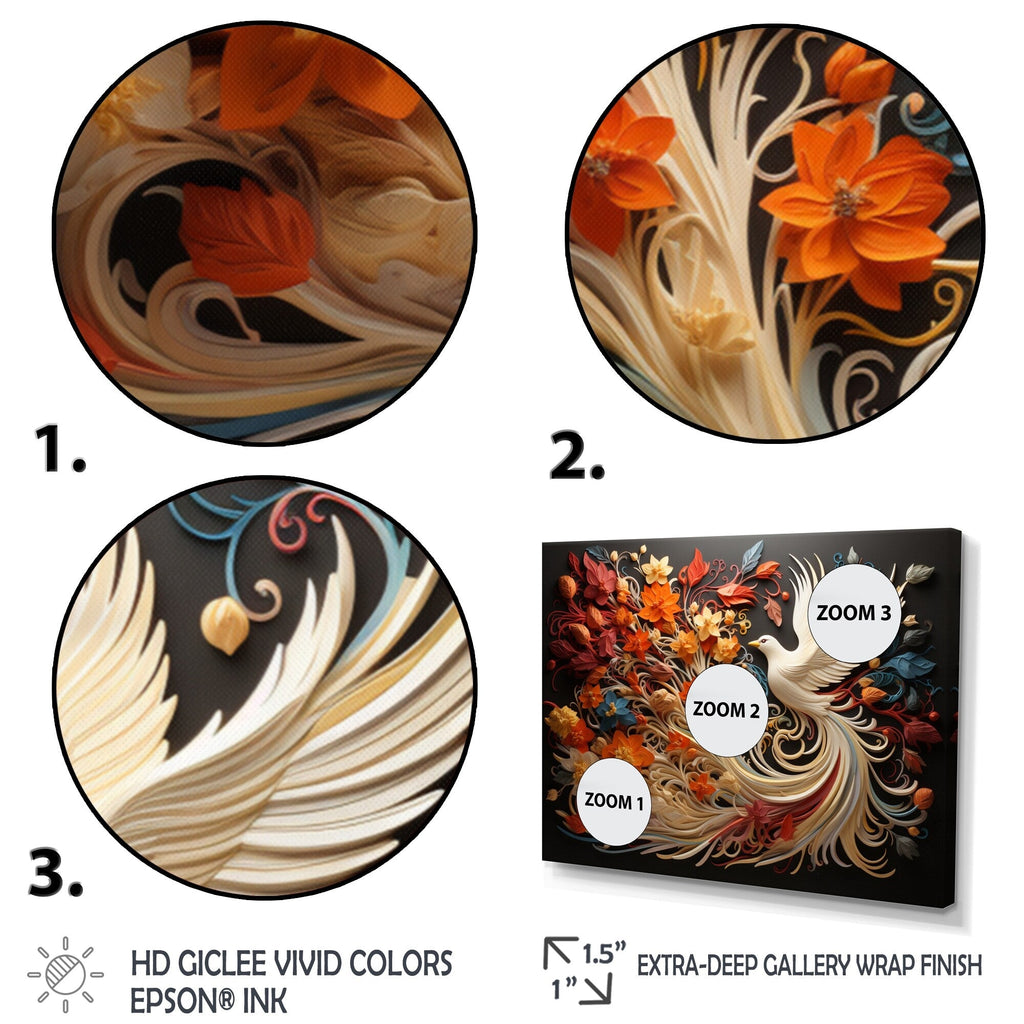 Ensemble d'art mural multi-panneaux Designart Christianisme Pentecôte Feu Spirituel Salon