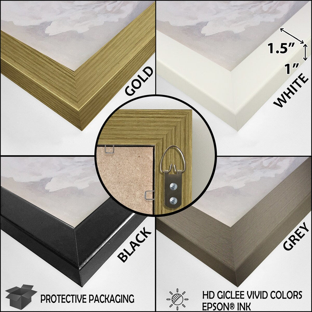 Toile encadrée Designart Aquarelle Lac et Forêt Rêve I Paysage Montagnes