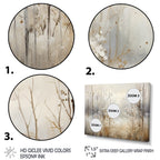 Décoration murale Designart Winter Meadow View Calmness II Meadow Grey - Art mural sur toile encadrée traditionnelle pour chambre à coucher