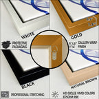 Designart Bohème Mid Century Géométrique Typographie VI Géométrique Encadré Art Ensemble de 2 Pièces