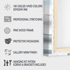 Toile murale moderne Designart « Abstrait en marbre blanc et or I »