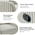 Fauteuil inclinable pivotant à 360 degrés Diana Modern en polyester par HULALA HOME