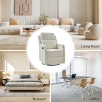 Fauteuil inclinable pivotant à 360 degrés Diana Modern en polyester par HULALA HOME