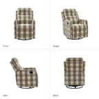 Fauteuil inclinable pivotant à 360 degrés Diana Modern en polyester par HULALA HOME