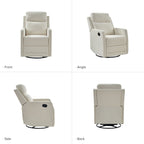 Fauteuil inclinable pivotant à 360 degrés Diana Modern en polyester par HULALA HOME