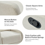 Fauteuil inclinable pivotant à 360 degrés Diana Modern en polyester par HULALA HOME