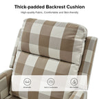 Fauteuil inclinable pivotant à 360 degrés Diana Modern en polyester par HULALA HOME