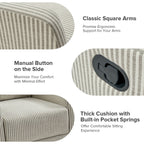 Fauteuil inclinable pivotant à 360 degrés Diana Modern en polyester par HULALA HOME