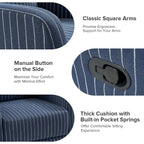 Fauteuil inclinable pivotant à 360 degrés Diana Modern en polyester par HULALA HOME