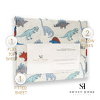 Parure de draps Dinosaures de Sweet Home Collection