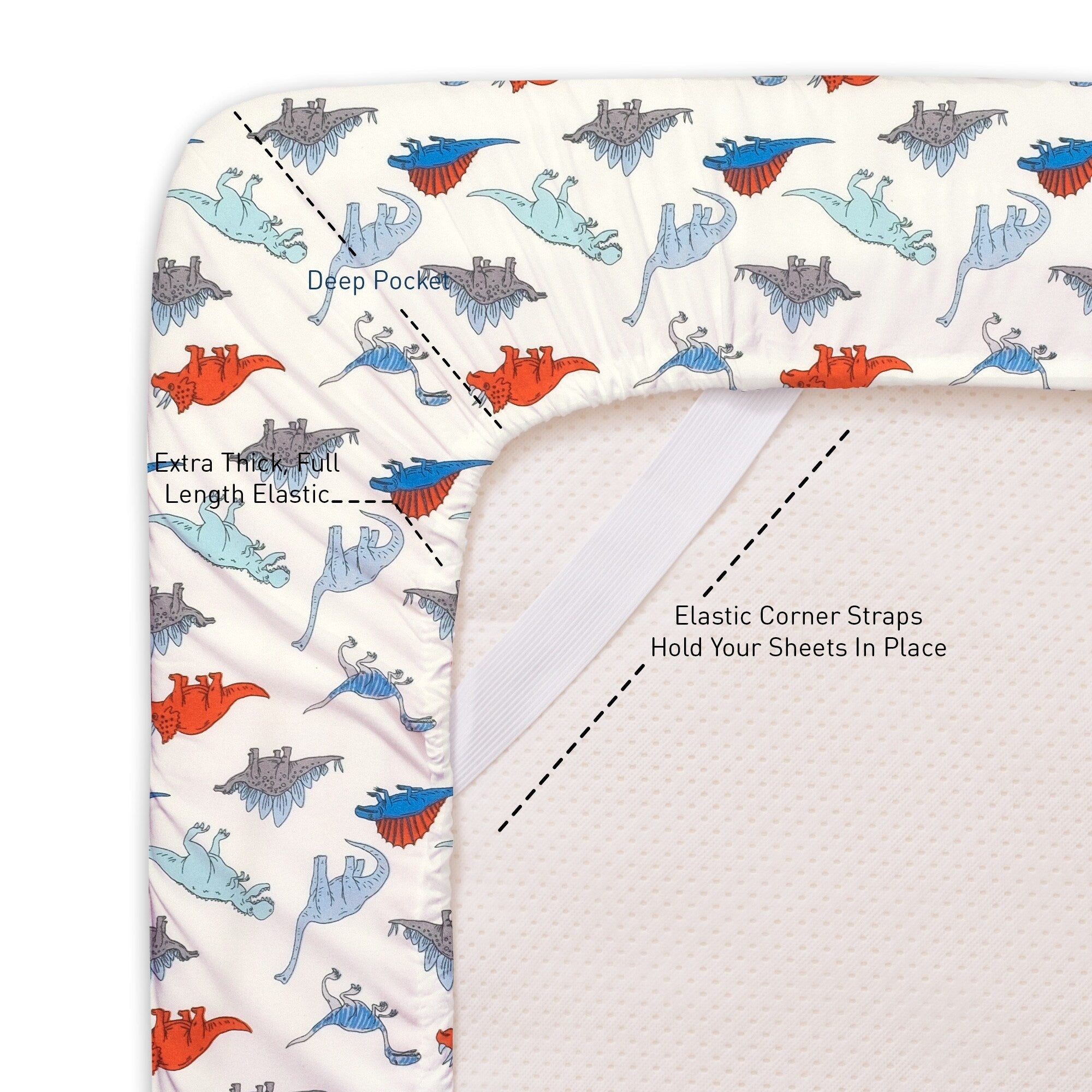 Parure de draps Dinosaures de Sweet Home Collection