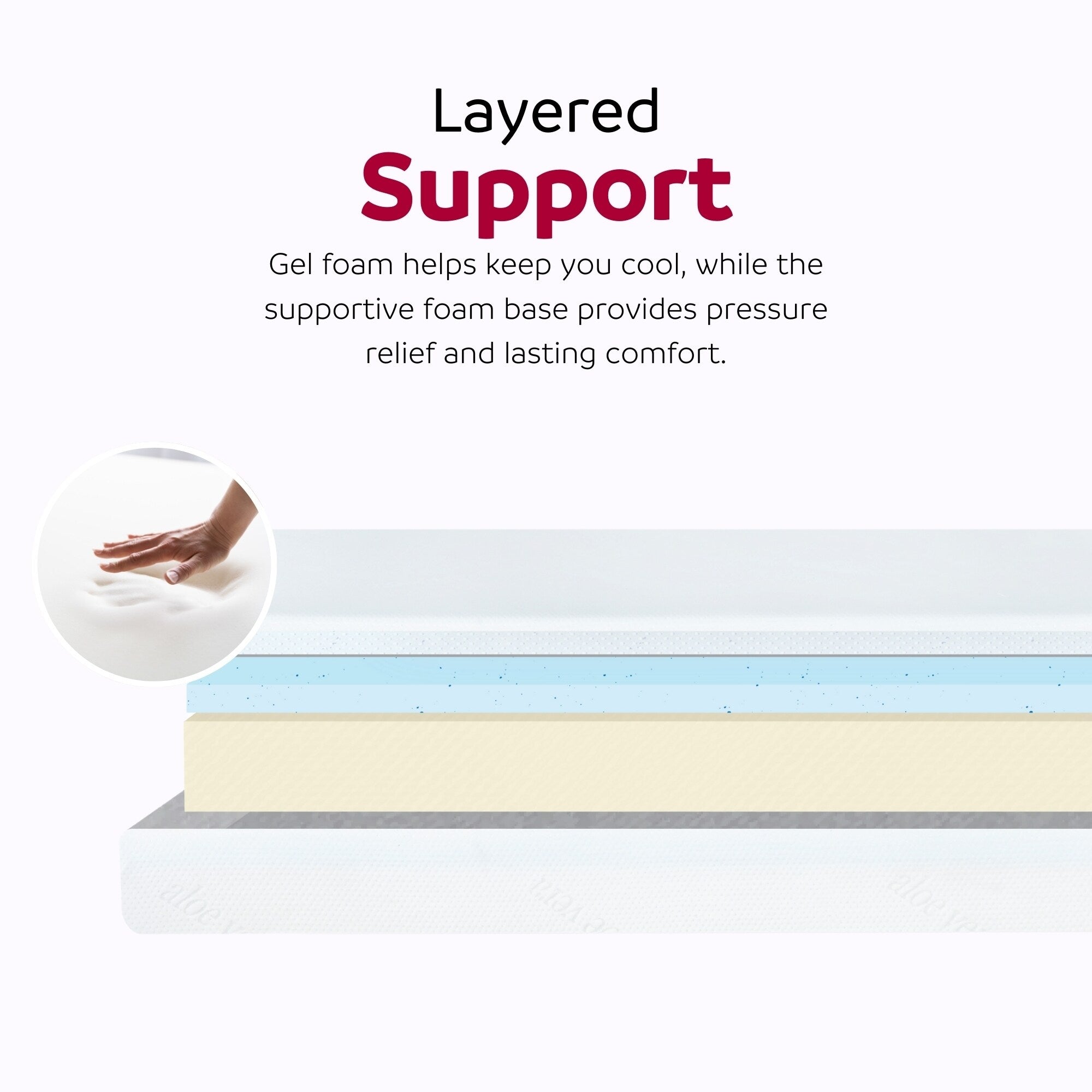 Matelas Divine Super 10 po en mousse à mémoire de forme avec gel moyen