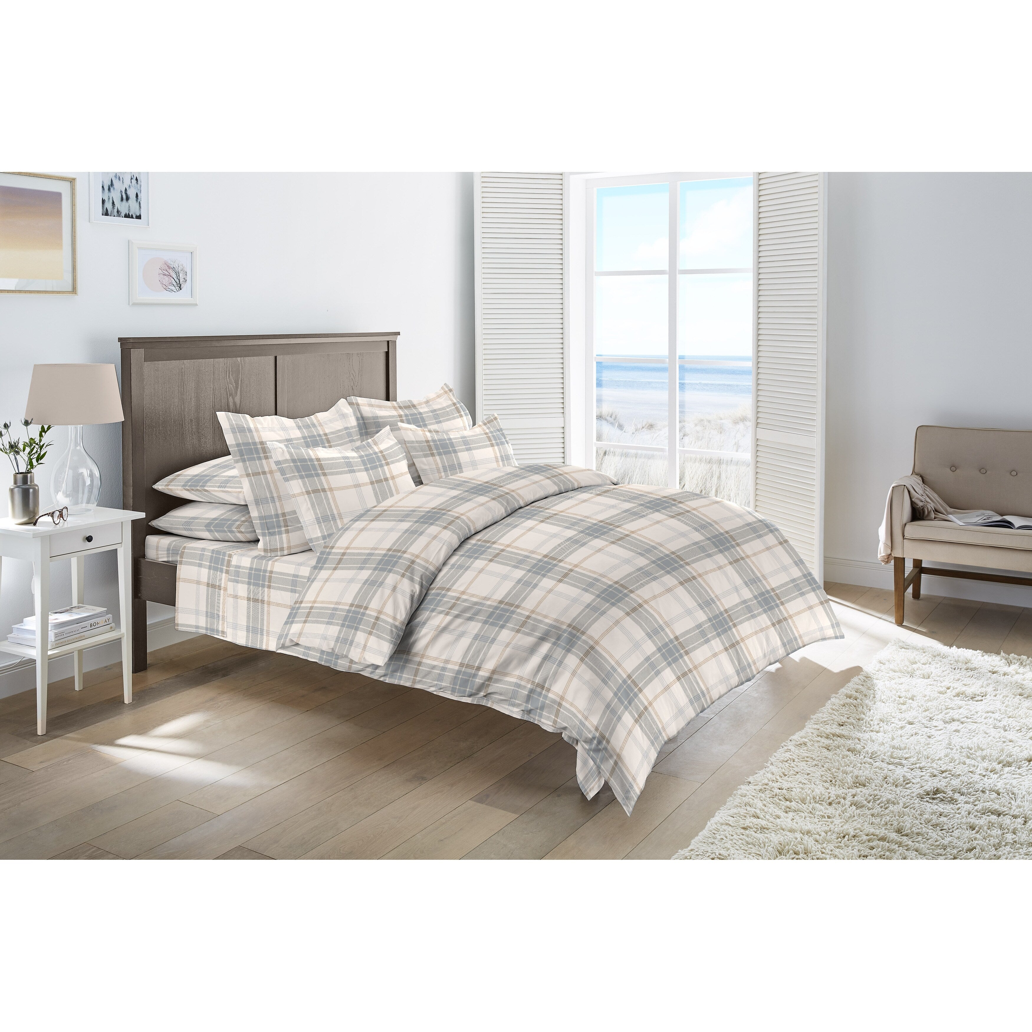 Parure de lit de luxe en flanelle allemande Dormisette, 170 g, en coton