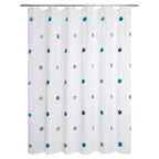 Rideau de douche orné de pois