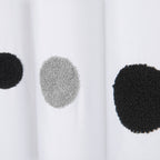 Rideau de douche orné de pois