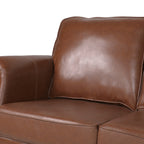 Canapé 3 places Dowd en similicuir avec bordure cloutée par Christopher Knight Home