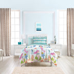 Dream Factory Mermaid Dreams Parure de lit 7 pièces dans un sac avec draps