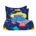 Parure de lit Dream Factory Submarine en microfibre avec draps
