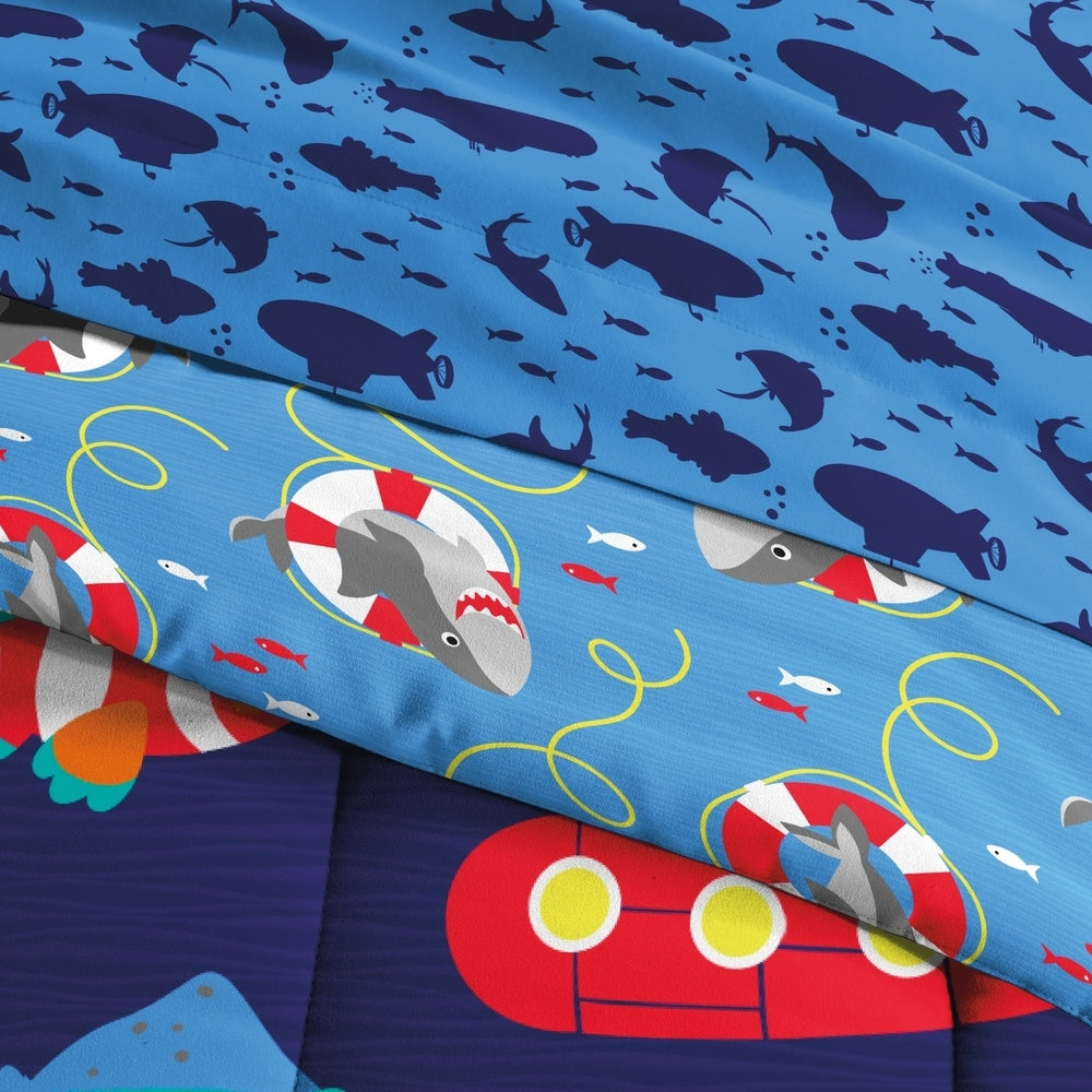 Parure de lit Dream Factory Submarine en microfibre avec draps