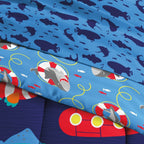 Parure de lit Dream Factory Submarine en microfibre avec draps