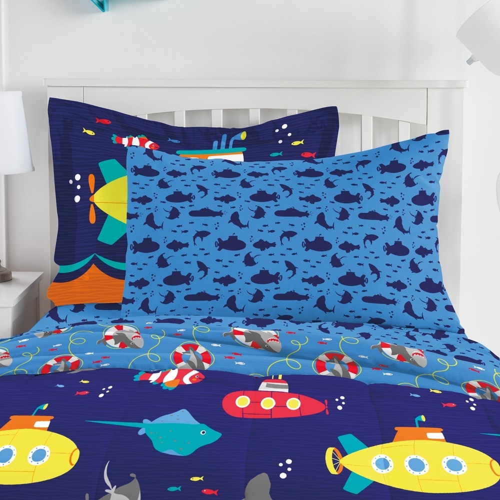 Parure de lit Dream Factory Submarine en microfibre avec draps