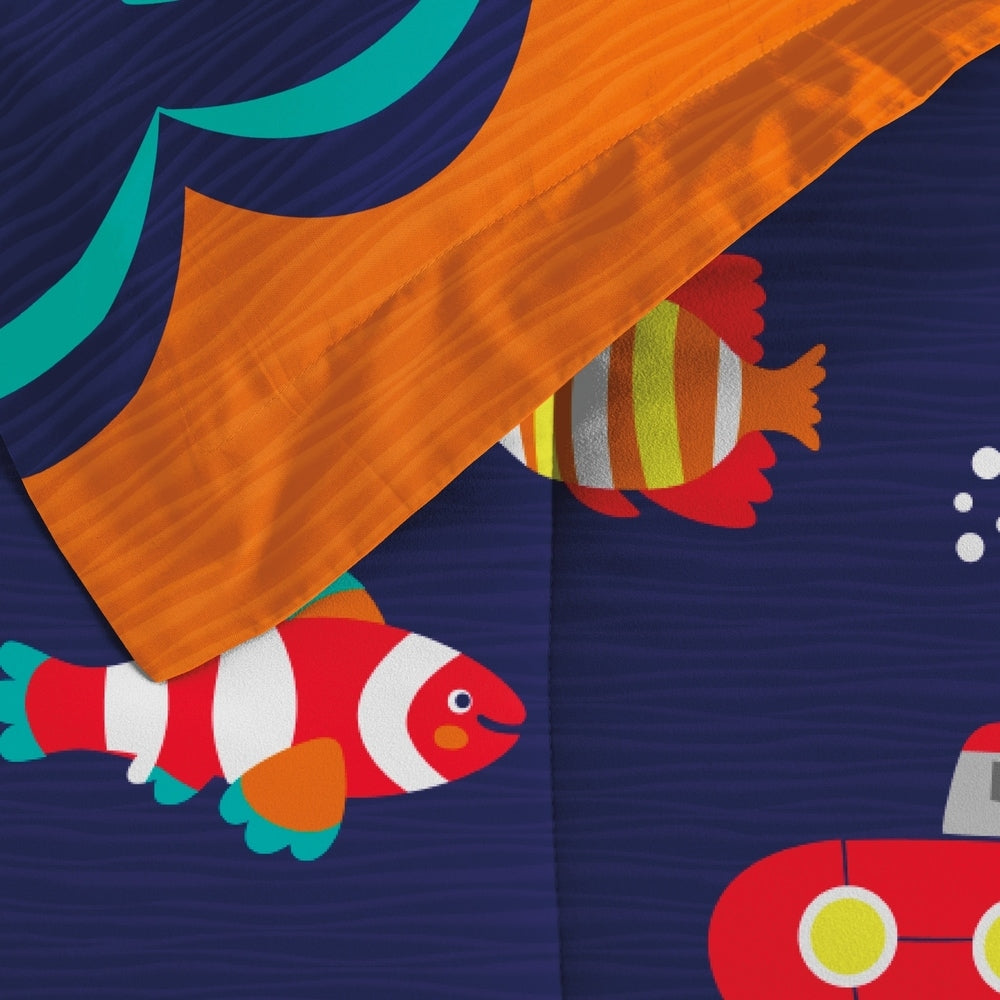 Parure de lit Dream Factory Submarine en microfibre avec draps