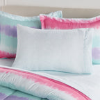 Parure de lit Dream Factory Tie Dye Stripe en microfibre avec draps