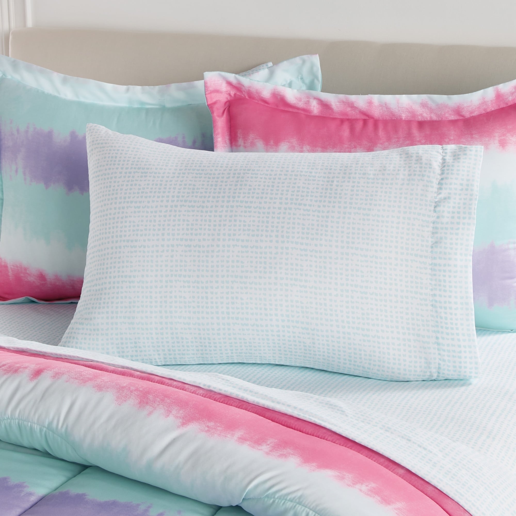 Parure de lit Dream Factory Tie Dye Stripe en microfibre avec draps