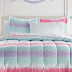Parure de lit Dream Factory Tie Dye Stripe en microfibre avec draps