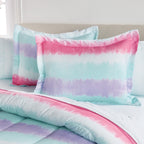 Parure de lit Dream Factory Tie Dye Stripe en microfibre avec draps