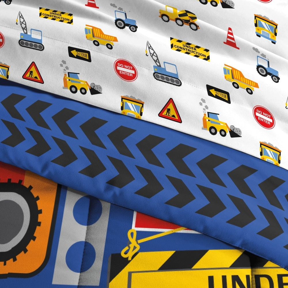 Lit en microfibre Dream Factory Under Construction dans un sac