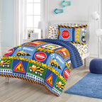 Lit en microfibre Dream Factory Under Construction dans un sac