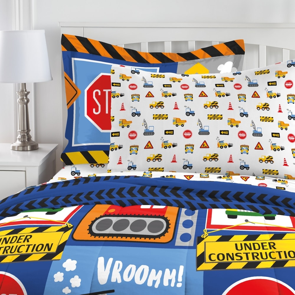 Lit en microfibre Dream Factory Under Construction dans un sac