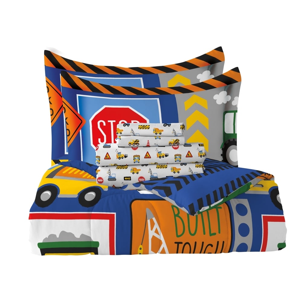 Lit en microfibre Dream Factory Under Construction dans un sac