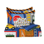 Lit en microfibre Dream Factory Under Construction dans un sac